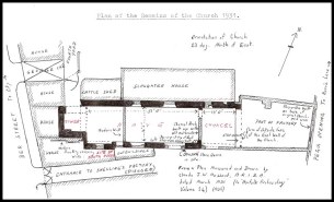 George Plunkett's 1930s sketch of Messent's plan (c) George Plunkett