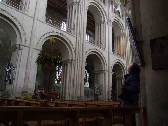 looking up into the nave