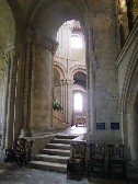 the ambulatory into the apse
