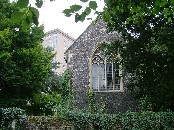 Normandy Tower beyond the chancel