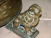 latten lectern lion