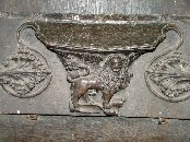 lion on a misericord