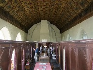 chancel roof looking west