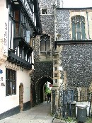processional way beneath the tower