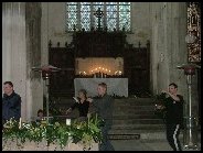 Tai Chi in the nave during the St Benedict's street fair