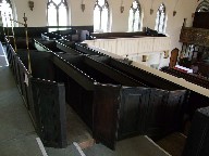 box pews in the gallery