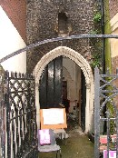 the main entrance between estate agents