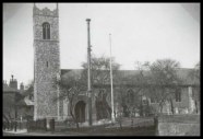 St Michael in the 1930s. The thorn trees show that it's winter (c) George Plunkett