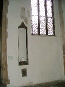 image niche in south transept 