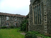 in the former graveyard