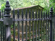 fenced mausoleum
