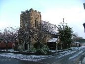 St Saviour in the snow