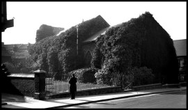 16th March 1938: the ivy-covered mound from Fye Bridge Street (c) George Plunkett
