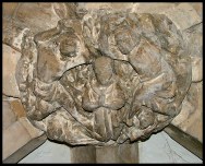 porch boss: martyrdom of St Stephen