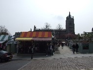 a market place church in the European fashion