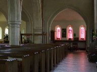 north aisle looking west