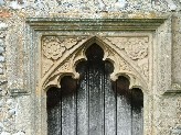 curiosity - the terracotta head to the priest doorway