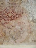 fish still swimming at the feet of St Christopher