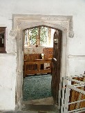 view from transept into north chancel chapel