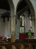 view from the south porch to the north transept