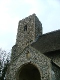 14th century tower, 15th century porch