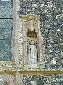 niche on western face of tower