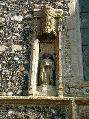 niche on western face of tower