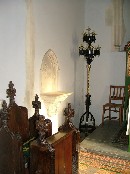 corner of the sanctuary