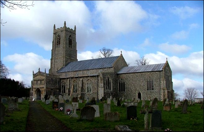 Pulham St Mary: grand, dominating