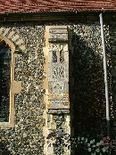 flushwork on the buttresses
