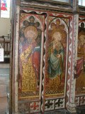 Screen part three: XIV: St Paul, XV: St John