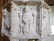 seated friar