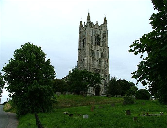 Redenhall: a mighty tower looms