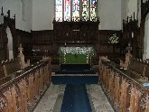 sombre 19th century chancel