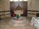 13th century Purbeck marble font