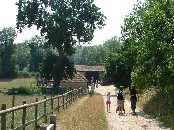 the path down to the barn