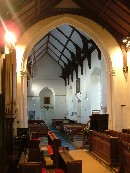looking west in the chancel