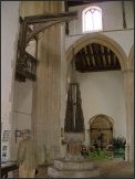 The font, font cover and crane