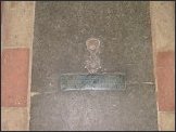 Chalice brass inlay to Simon Boleyn