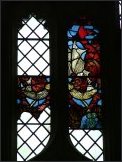 East window glass: a dragon