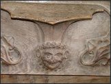 Grinning youth on a misericord