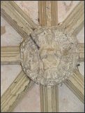 North porch boss: Christ in Majesty