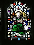 angel with the church of St Withburga