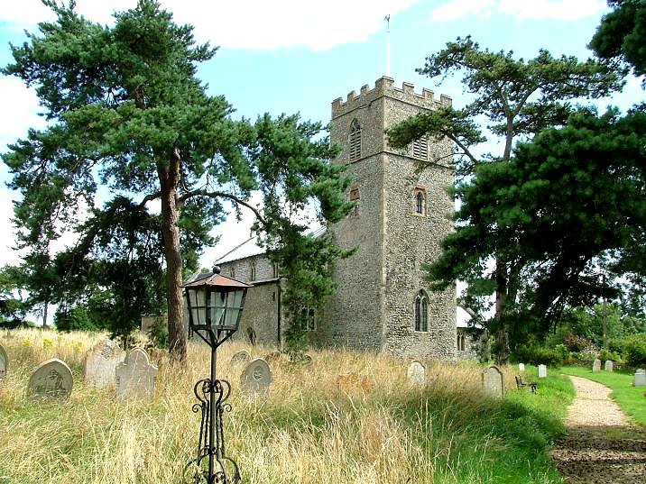 Saxthorpe: gravestones scatter delightfully