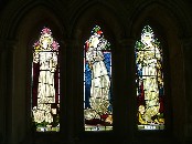 Faith, Hope and Charity by Burne Jones for William Morris