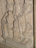 Font detail: Penitent, angel and watching ministers on the Confession panel