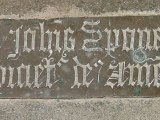 15th century brass in the sanctuary
