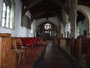 looking east in the north aisle