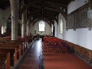 looking west in the north aisle