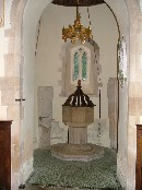 baptistry beneath the tower
